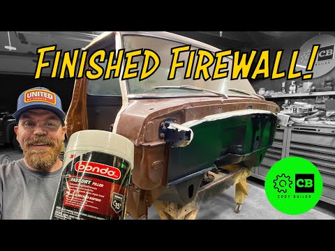 First Time Using Body Filler! I Finished the Custom Firewall on My DENTSIDE FORD!