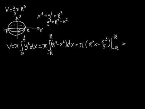 ბრუნვითი სხეულები: სფეროს მოცულობა