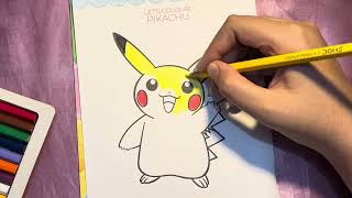Colouring pikachu book