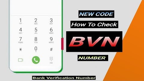 NEW CODE: How To Check BVN Number || Check BANK VERIFICATION NUMBER