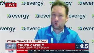 Evergy provides updates to customers on rolling blackouts today
