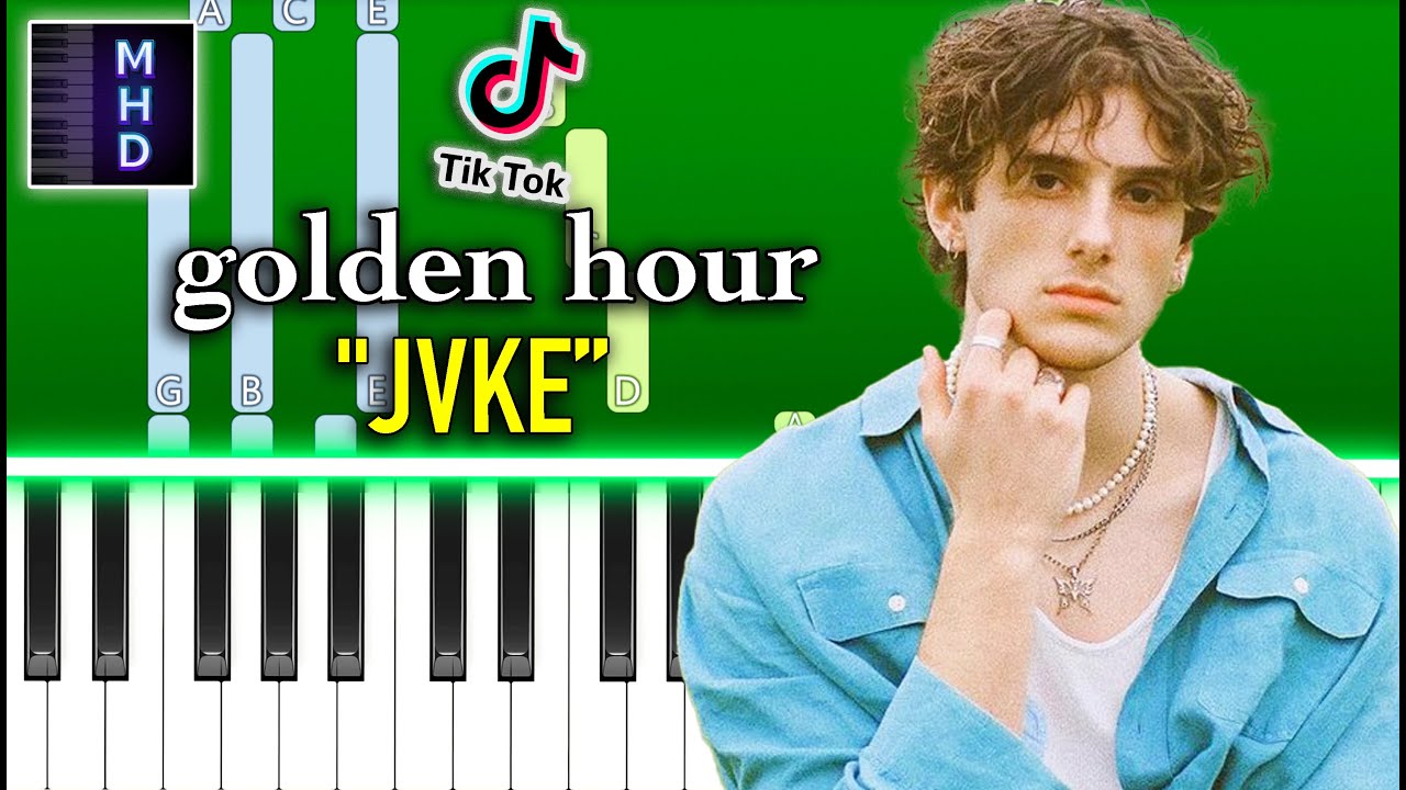 Jvke golden hour piano tutorial youtube