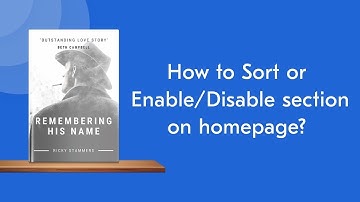 How to Sort or Enable/Disable section on homepage | Book Landing Page Pro WordPress Theme