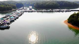 Drone footage of Holly Bay Marina