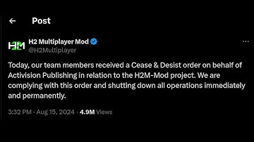 Activision Cease And Desisted The MW2 Remastered Mod...