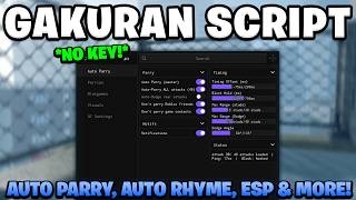 *UPDATED* Gakuran Script | KEYLESS With Auto Parry, Auto Rhyme, & More!