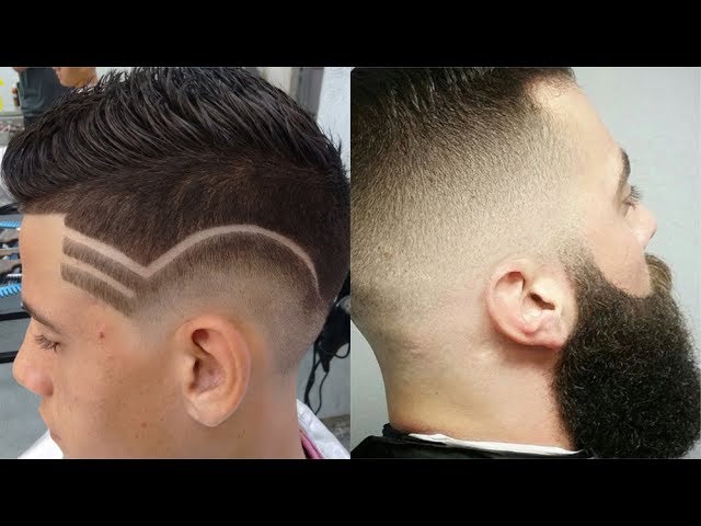 Melhores riscos para fazer no CORTE EM V😱🔥 #barber #barbeiro #cortee