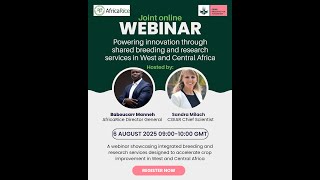 Powering innovation through shared breeding & research services in West and Central Africa (English)