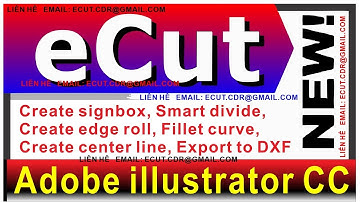 eCut Plugin for Adobe Illustrator CC | CNC Pack, Signbox, Smart Divide, Fillet Curve, DXF Export