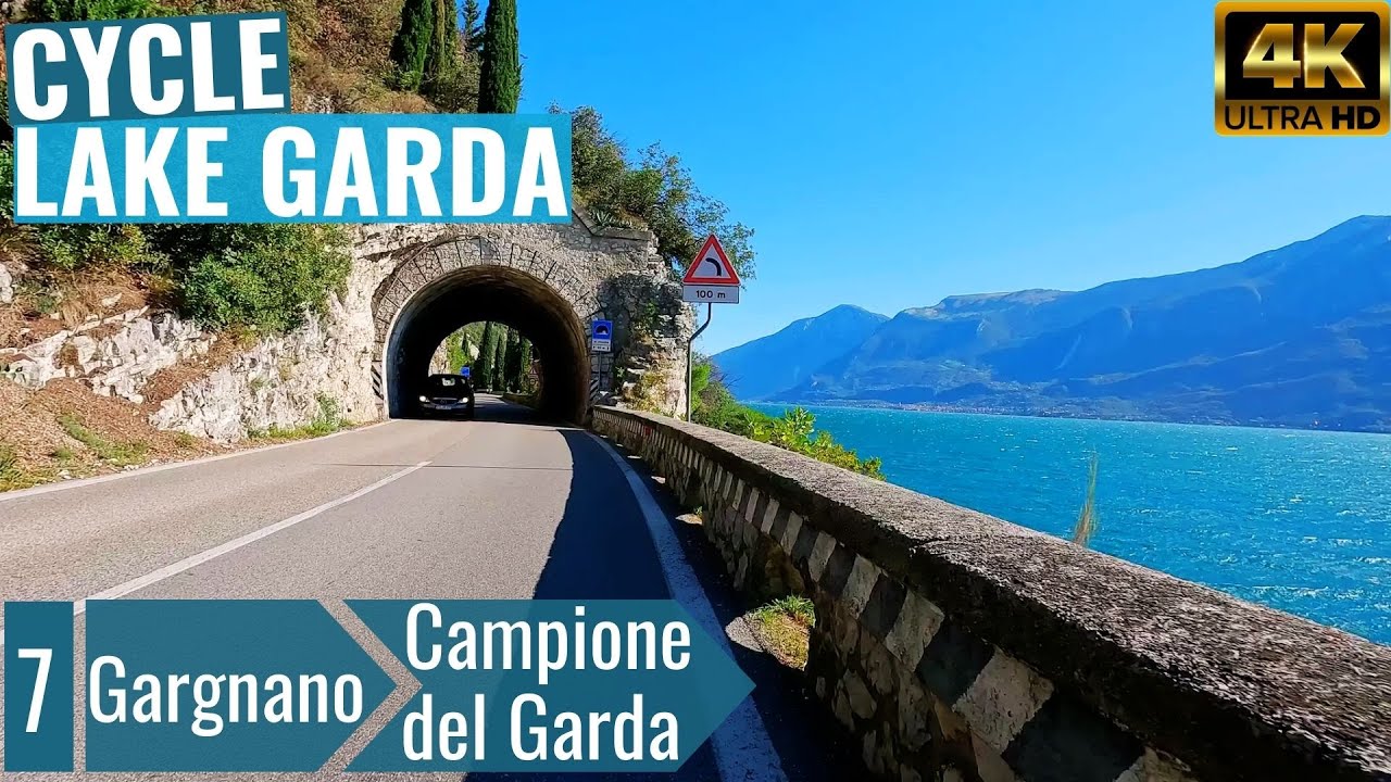 Lake Garda - Gargnano to Campione del Garda - Indoor Cycling Video without telemetry