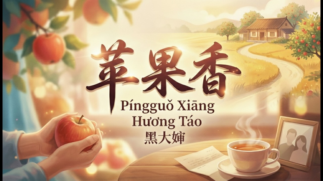 Học tiếng Trung qua bài hát 2026 🎵｜苹果香｜Píng guǒ xiāng｜Chữ Hán + Pinyin+ Từ vựng·