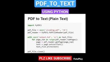 PDF 2 TEXT #python #pythoncode #blockchain #iot #java #ai #cod #bts #coding #php #pdftoword #pdf
