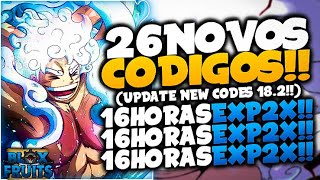 LANÇOU!! 23 NOVOS *EXCLUSIVOS* CODES SECRETOS no BLOX FRUITS