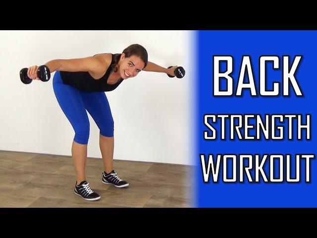 10 Minute Back Strength Workout – At Home Back Exercises With Dumbbells