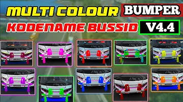 All BUSS MULTI COLOUR BUMPER CODENAME V4.4 FOR BUS SIMULATOR INDONESIA #bussid @gnrnonstop