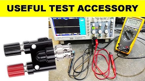 {619} Very Useful Test Accessories For Oscilloscope - BNC Male Plug to Double Binding Post Adapter
