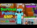 😱 Join Best Public Survival SMP 2026 | Java + Mcpe Cracked | 24/7 Online | Free To Play 1.21+❤️