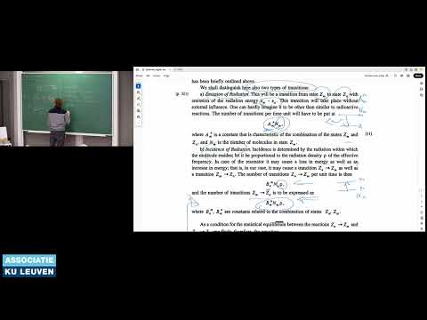 Radiative Processes in Astronomy: L14b - Einsteins atomic coefficients via his original paper