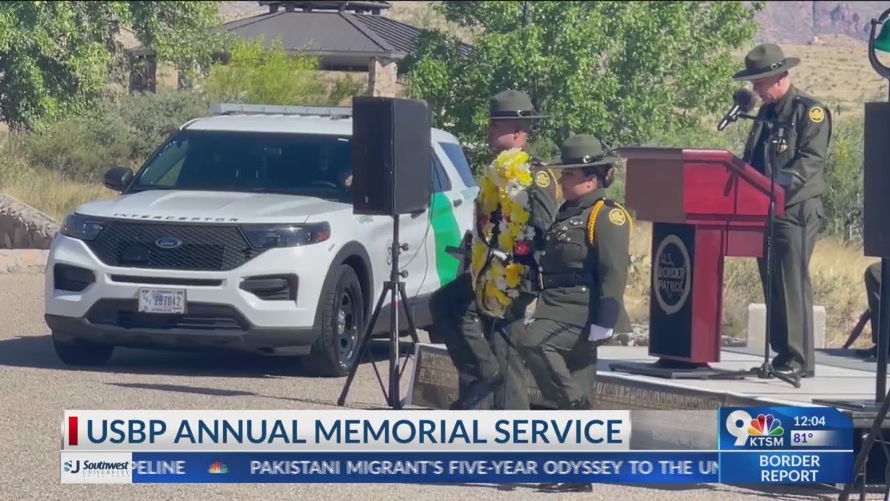 Border Patrol holds memorial service for fallen agents - YouTube