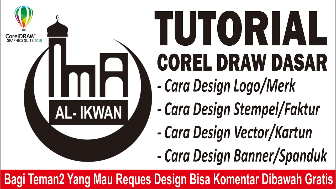 Tutorial Corel Draw 2021 Dasar Cara Membuat Desain  Logo  