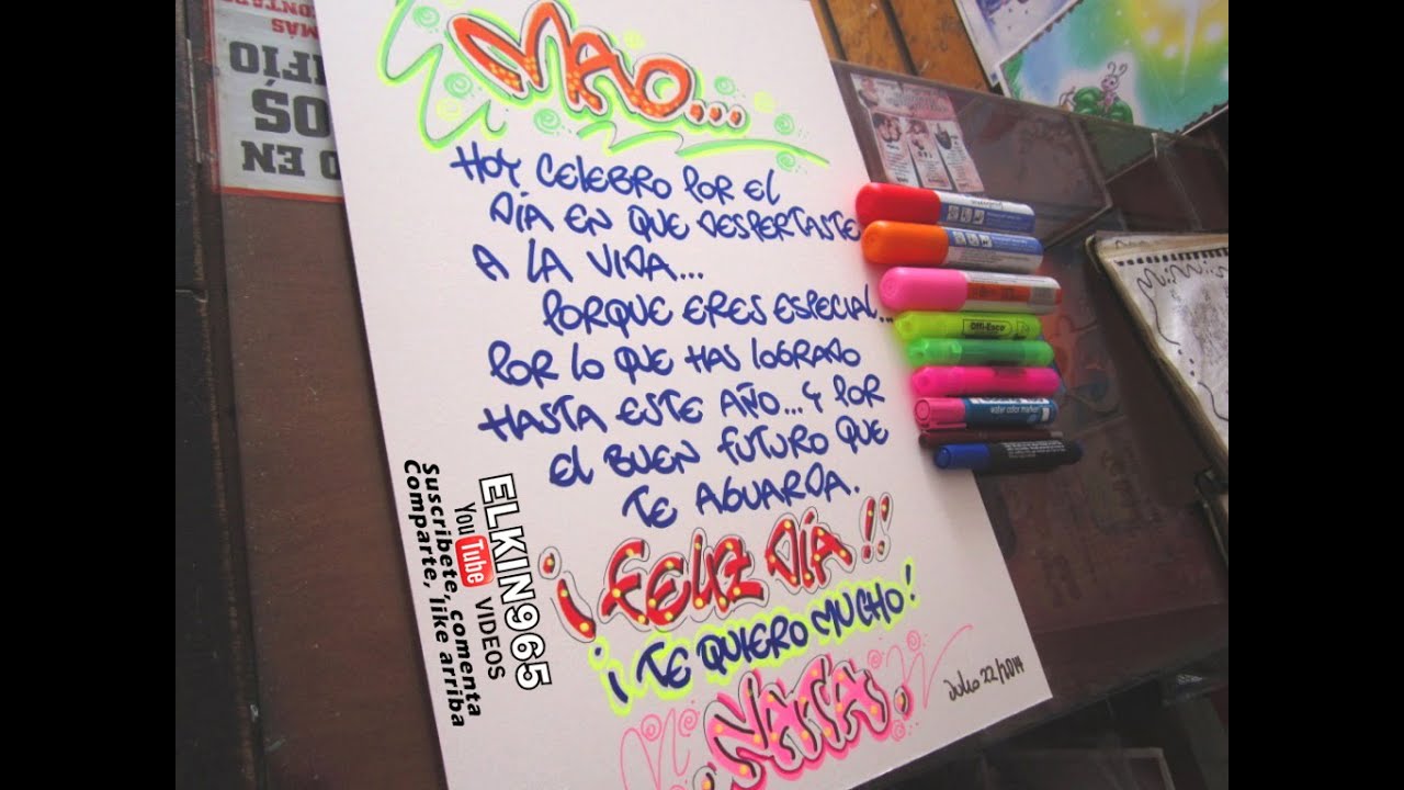 Carteles De Feliz Cumpleanos Hechos A Mano