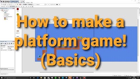 How to create a platform game in click team fusion (basics)