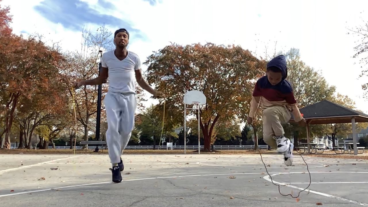 Jumping rope with my dad - YouTube