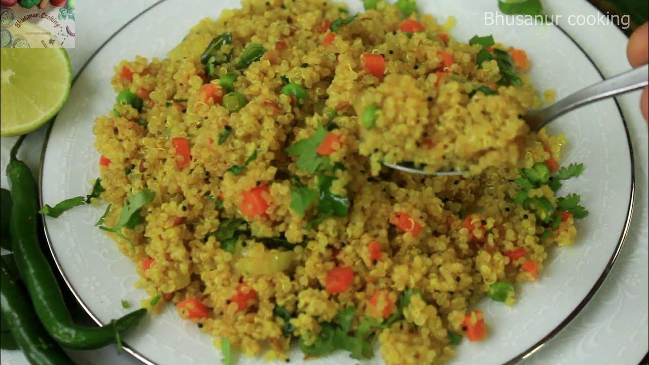 Quinoa Upma Recipe How To Make Stir Fried Quinoa High Protein Quinoa