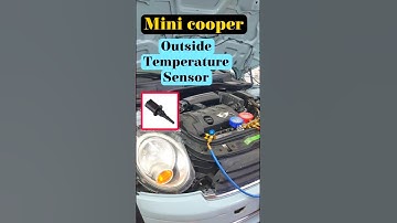 mini cooper ambient air temperature sensor location #shorts #minicooper