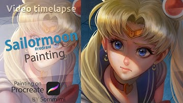 Sailor moon redraw- Video timelapse