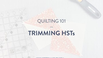 How to Trim Half Square Triangles