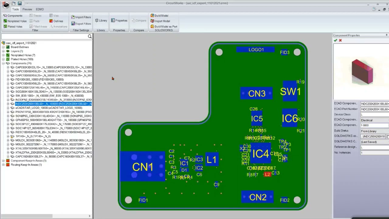 SOLIDWORKS CIRCUITWORKS PCB SOLUTION YouTube