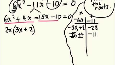 How to solve Quadratic Equations 6.1 ex 2 gr 10 academic
