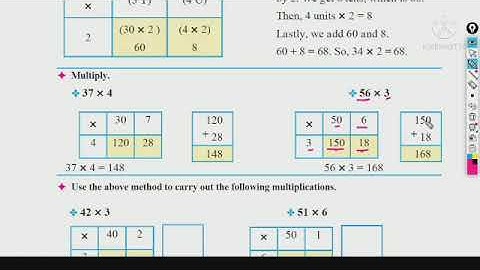 Multiplication of a two digit by one digit number || SUB - Mathematics || STD 3 || Pg.No. - 62
