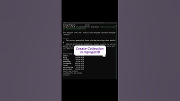The Best Way To Create A Collection in MongoDB 😍 | db.createCollection() #shorts #mongodb #trending