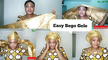 How To Tie Your Own Sego Gele / Easy Tutorial For Beginners / Tips with Nikky