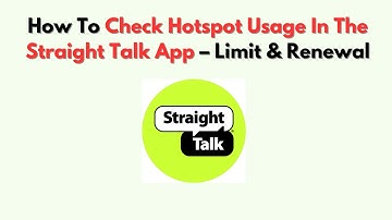 Hoe u uw hotspotgebruik in de Straight Talk-app kunt controleren - Limiet en verlenging