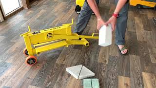 Демонстрація Колуна Плитки Гільйотина Masalta Mbs42