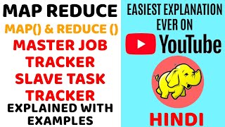 Map Reduce ll Master Job Tracker and Slave Tracker Explained with Examples in Hindi