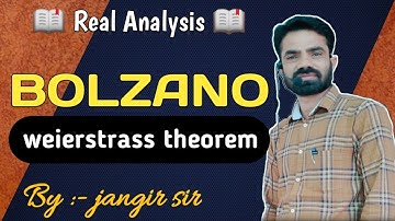 Real Analysis//Bolzano weierstrass theorem for set//PROOF