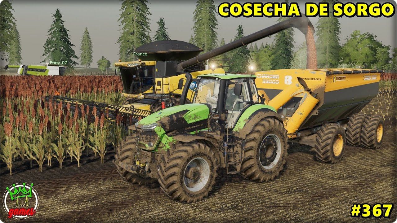 FS19 SERIE VIDA REAL #367 - COSECHA DE SORGO + CASI NOS QUEDAMOS SIN ...