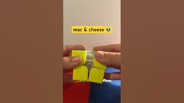 Mac & Cheese 🤯. #cubing #2x2 #3x3 #4x4 #megaminx #pyraminx #skewb #mirrorcube #cubingshorts