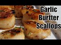 EASY LEMON GARLIC BUTTER SCALLOPS| EASY SCALLOPS RECIPE