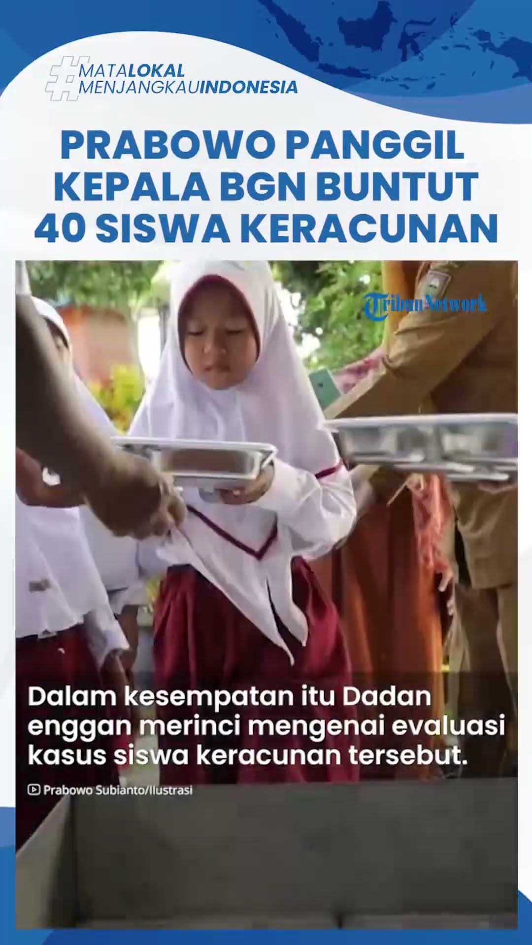 Prabowo Panggil Kepala Badan Gizi Nasional Buntut 40 Siswa Sukoharjo Keracunan Makan Bergizi Gratis