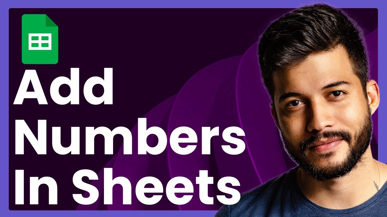 How To Add Numbers In Google Sheets (Fast & Easy) - YouTube