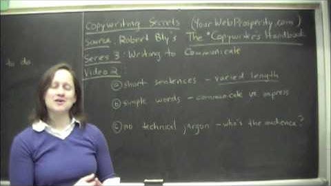 Copywriting Secrets -- Writing To Communicate 2 -- How To Write Copy That Sells!