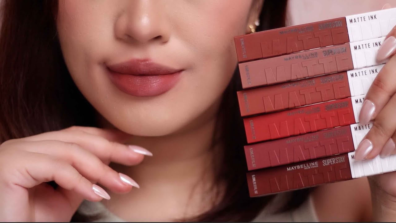 MAYBELLINE Superstay Matte Ink new shades on light medium skintone