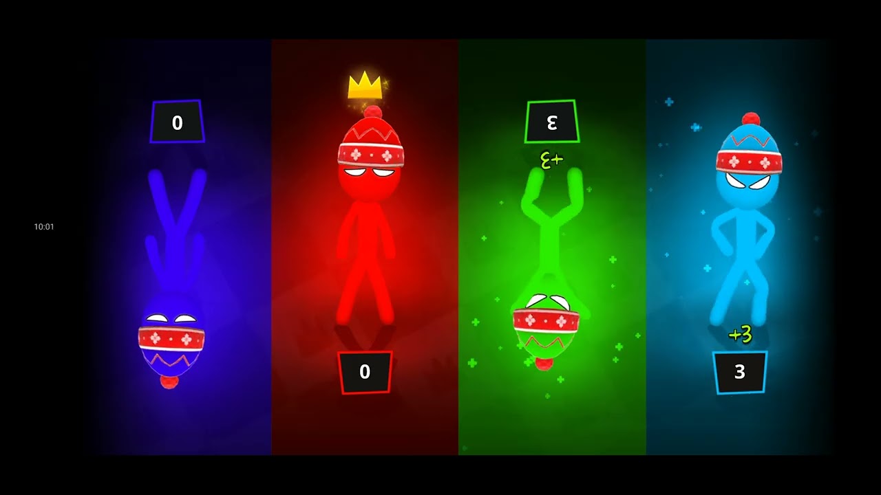 Consiguiendo las 4 copas de stickman party 