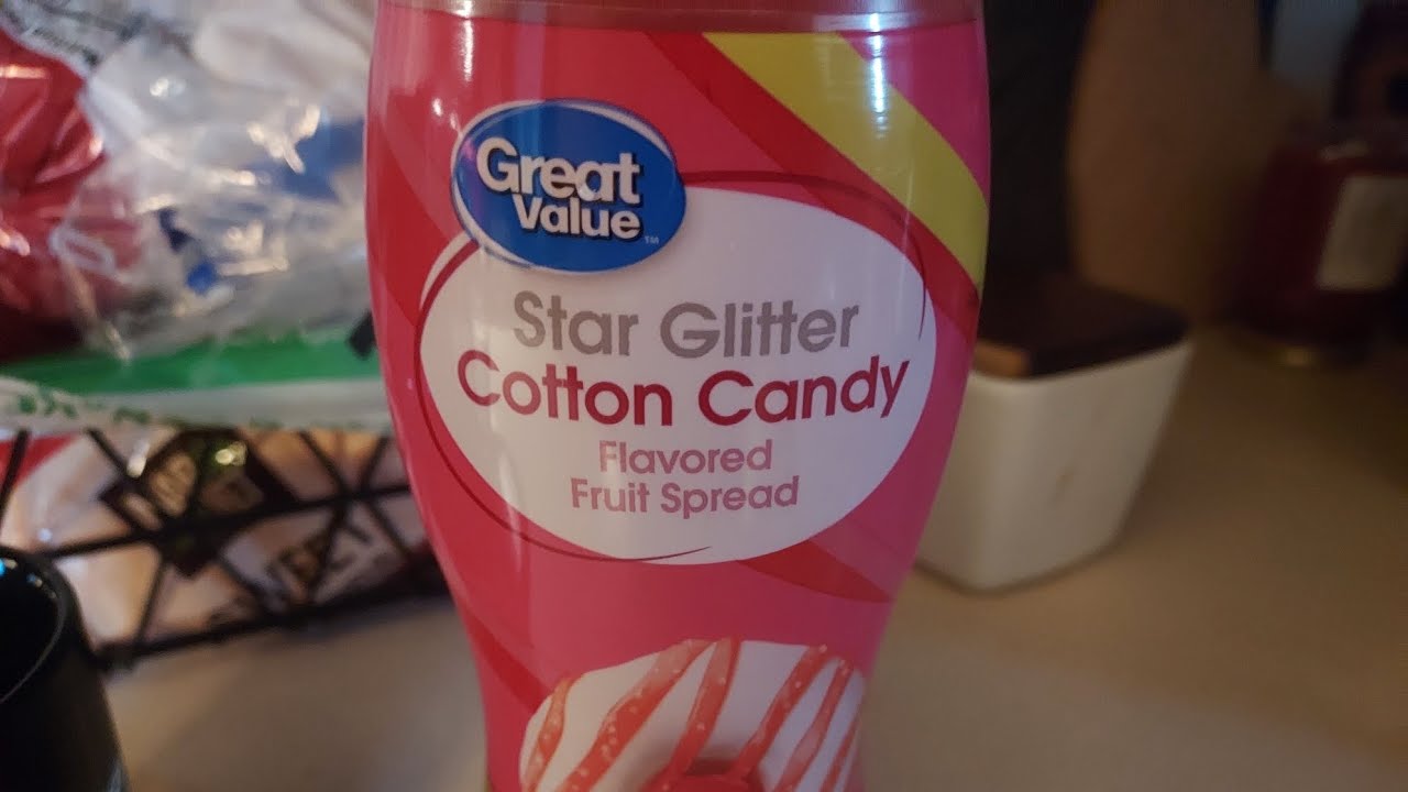 Trying Walmart Great Value Cotton Candy Fruit Spread on Waffles ( Yuck ...