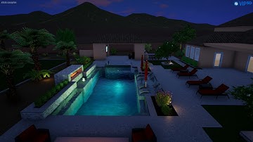 Bodwell Backyard Oasis- Thunderbird Pools and Spas- ThunderScapes